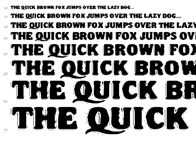 VTC Night of the dead corrupt font waterfall